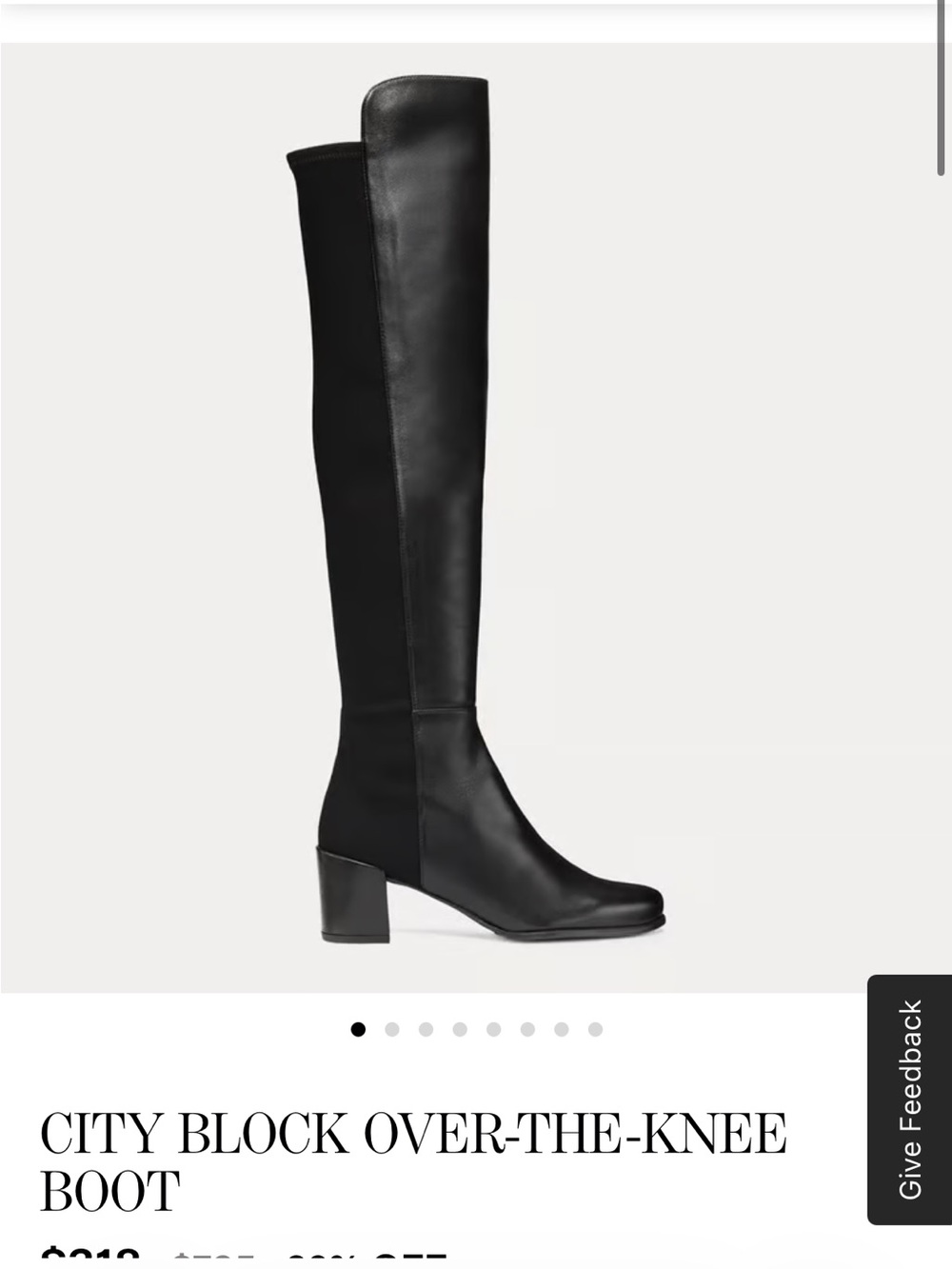 Stuart Weitzman City Block Over-the-Knee Boots NEVER WORN